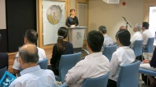 Japanese Association of Drug Measures briefed those attending the drug prevention open house at the Church of Scientology Tokyo on their use of The Truth About Drugs materials and its effectiveness.