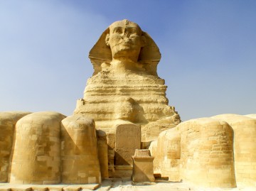 The Great Sphinx at Giza.