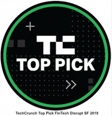 Award Badge for Top Pick for FinTech Disrupt SF 2019 Award