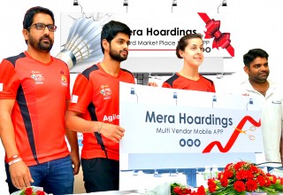 Mera Hoardings Mobile APP launched By Carolina Marin
