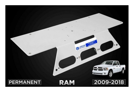 Larson Electronics Releases Permanent No-Drill Mounting Plate for 2009-2018 Dodge Ram 1500, 2500 & 3500 Trucks
