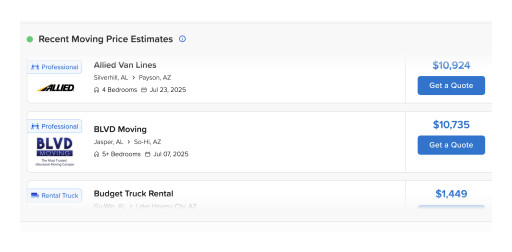 moveBuddha Debuts Live Pricing Feed, Powered by the Largest Moving Cost Dataset in the Industry