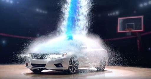 Dynamic Water and Confetti Effects for Nissan Altima Commercials Were Created by Special Effects Team at TLC