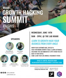 Lab Ventures Announces Miami's First Growth Hacking Summit June 14, 2017 at The LAB Miami