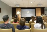 Pinellas County Deputy Sheriff briefed Clearwater teens on how to protect their privacy and prevent cyberbullying at a workshop at United for Human Rights Florida headquarters in downtown Clearwater.