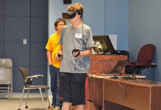 GenCyber Camper Nicholas Brengle Explores Virtual Reality