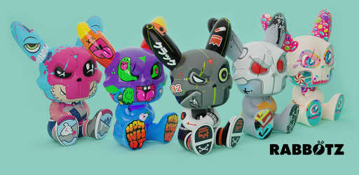 RabbotZ Designer Toys With Detachable Magnetic Heads Are Coming. Each Uniquely Designed by 20 Artists Worldwide