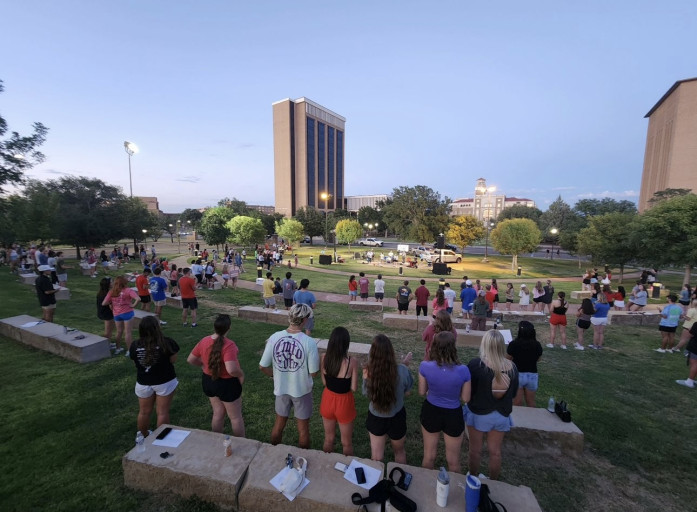 Wesley at Texas Tech Welcome Week Event