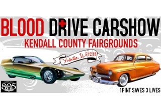 Blood Drive Car Show May 12th in Yorkville, IL