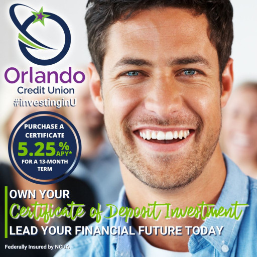 Orlando Credit Union’s 5.25% APY 13-Month Term Certificate of Deposit Available to Members