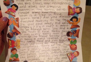 Alexa Martinez's letter to Santa 