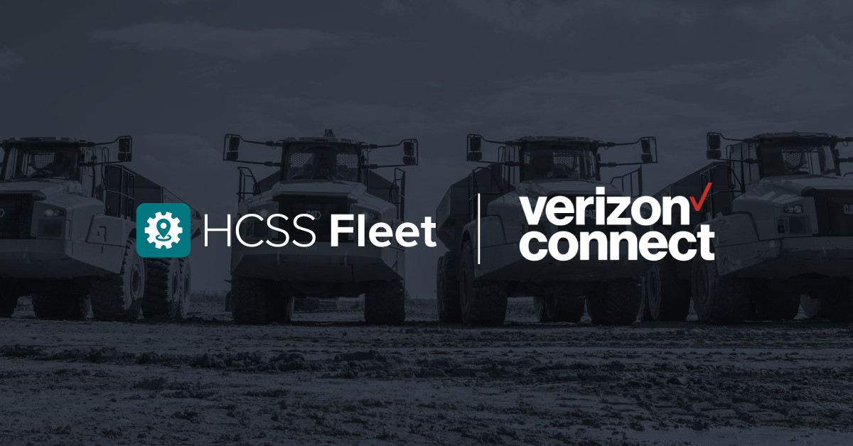 HCSS Partners with Verizon Connect to Deliver the Next Level of Fleet Intelligence
