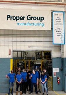 PGM Warren, MI Production Team working 7 days to supply face shields.