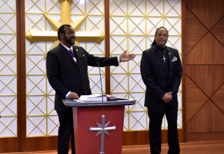 The newly ordained Rev. Philip Hargrow of the Church of Scientology Harlem