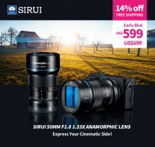 SIRUI 50mm f/1.8 1.33x Anamorphic Lens 