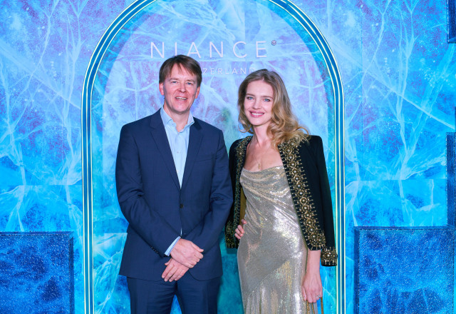 Natalia Vodianova with NIANCE CEO Marnix Ettema