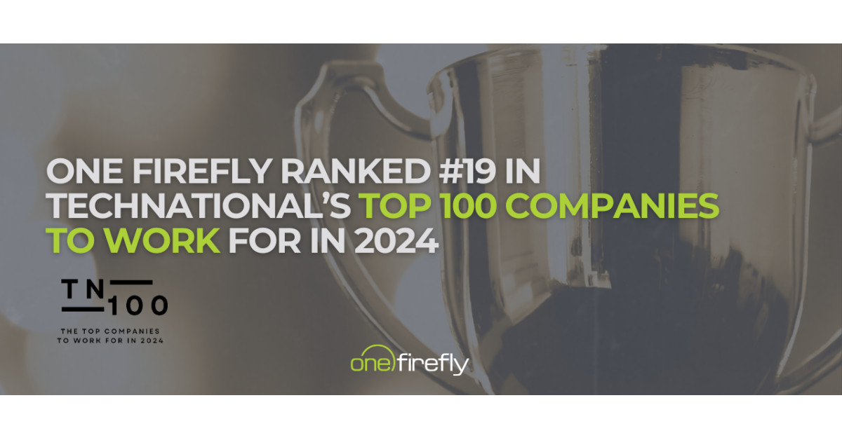 One Firefly Ranked #19 in TechNational’s Top 100 Companies to Work For in 2024