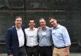 Event Chair Harel Srugo (second from left) flanked by Event Committee Members (l to r) Brad Miles, Jeffrey Siegel and Eran Nornberg