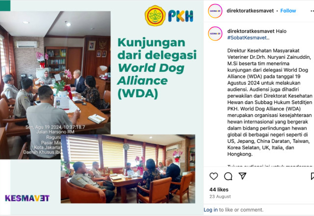 WDA meeting in Indonesia