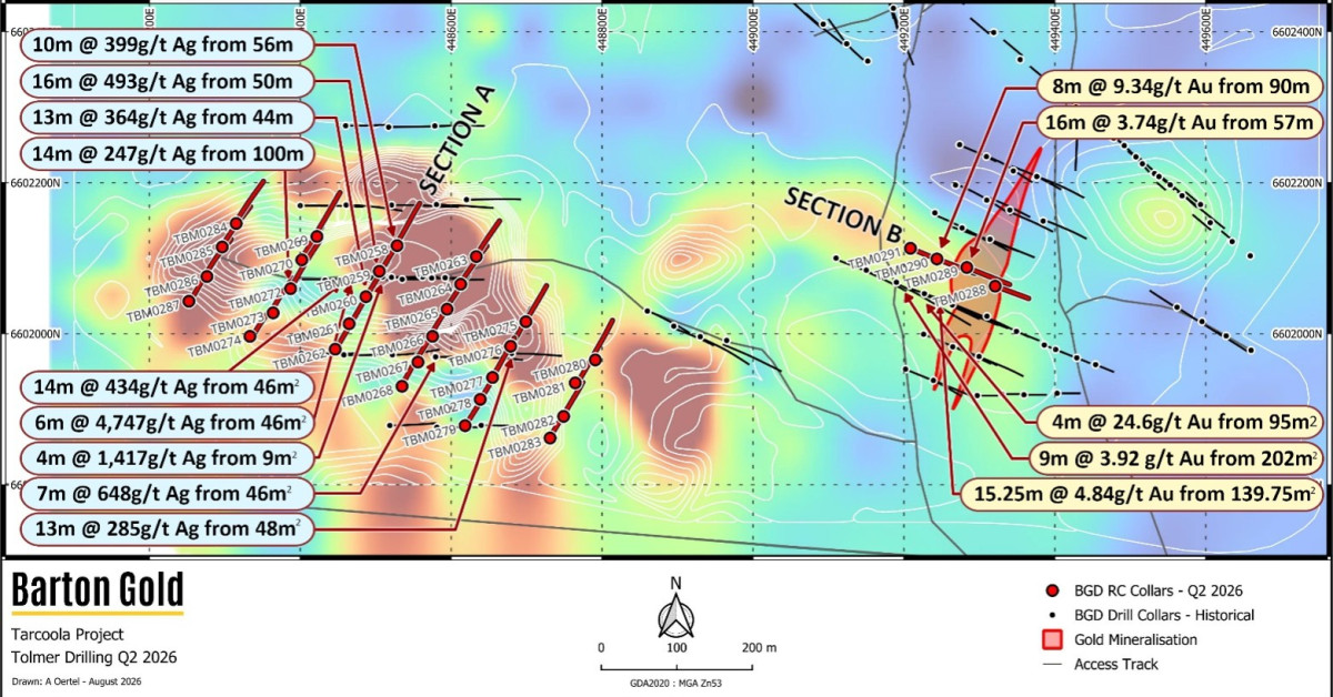 Numerous High-Grade Assays Extend Tolmer Silver Discovery