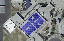 3D rendering of the high school solar array 