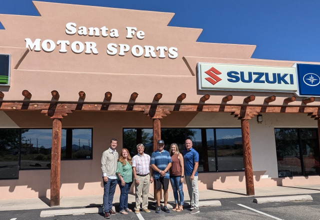 Santa Fe Motor Sports storefront on closing day
