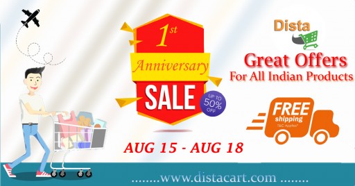 Distacart Announces Its 1st Anniversary Discount Sale Aug. 15-18 2019