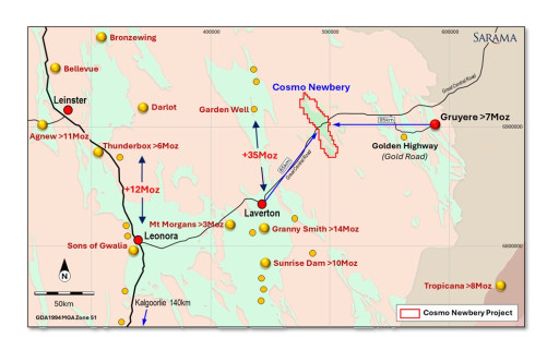 Sarama Resources Updates on Progress of Cosmo Gold Project Acquisition