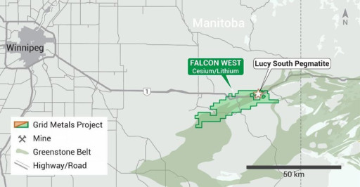 Grid Metals Enters Into Joint Venture Agreement with Avenir Minerals for Falcon West Cesium Project
