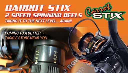 Carrot Stix™ Introduces Market Leading 2 Speed Spinning Reels