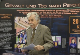 Dr. Karlheinz Demel revealed the crimes of Austria's Nazi psychiatrists in his keynote address at the opening of the Psychiatry: An Industry of Death exhibit in Vienna.