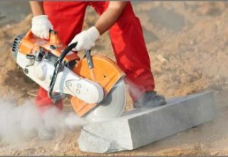 Cutting marble