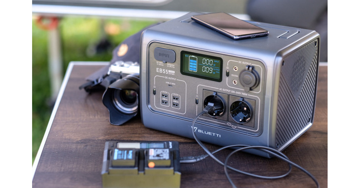 BLUETTI EB55 Portable Power Station Now Available in Europe | Newswire