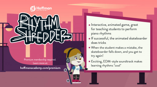 Hoffman Piano Academy Launches New Skateboard-Inspired Online Game for Kids