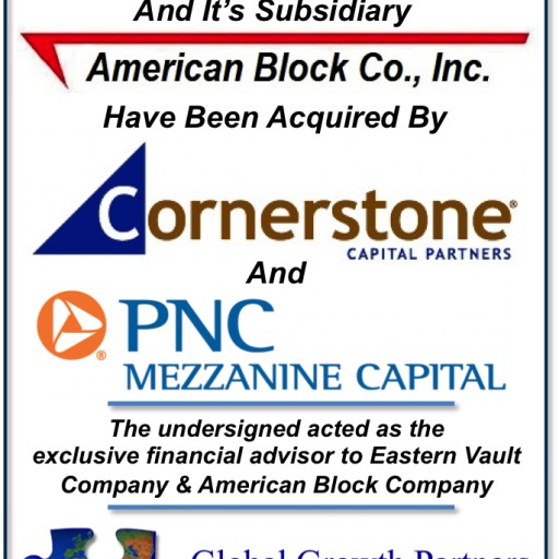 Global Growth Partners Facilitates the Sale of Eastern Vault Company & American Block Company