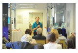 Community leaders are briefed on the importance of drug education and prevention at an open house at the Churches of Scientology for Europe