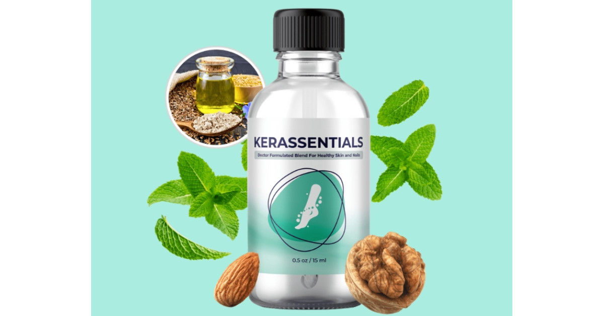 Kerassentials supplement bottle and packaging