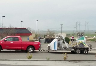 C02 100 Liter Machine on trailer for delivery