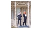 Brian Evans & comedian Carrot Top filming "Creature at The Bates Hotel" music video, the first ever entirely filmed at the "Psycho" lot.