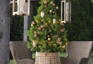 Winter Woods Tabletop Christmas Tree