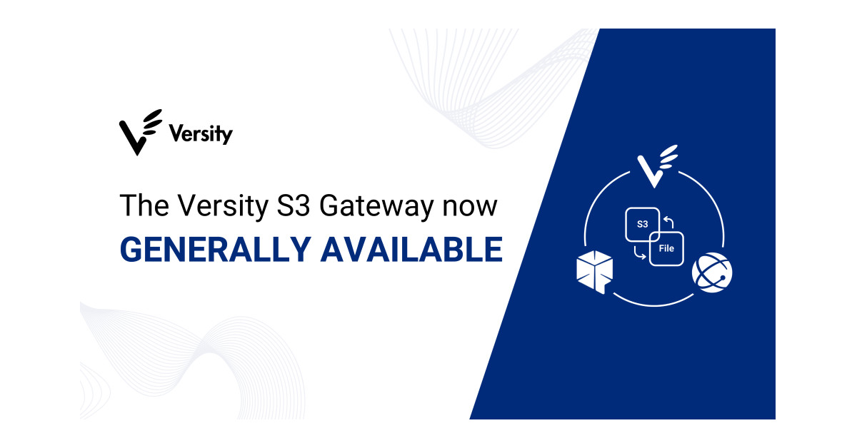 Announcing the General Availability of the Versity S3 Gateway, an Open
