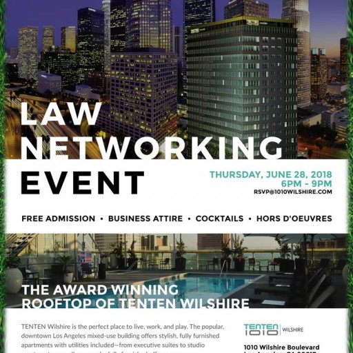TENTEN Wilshire Rooftop: Law Networking Event