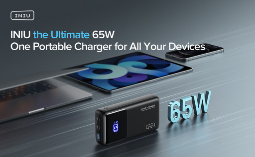 INIU Launches the 65W Fast-Charging Power Bank 25000mAh for Laptops: INIU B63 the Ultimate