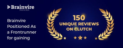 Brainvire Garnered 150+ Reviews on Clutch to Become Highest Reviewed IT Company