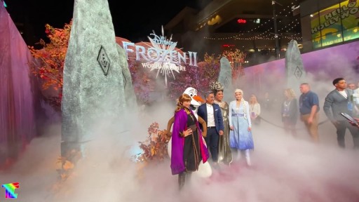 Frozen 2 Hollywood Premiere Features Low-lying Fog Special Effects
