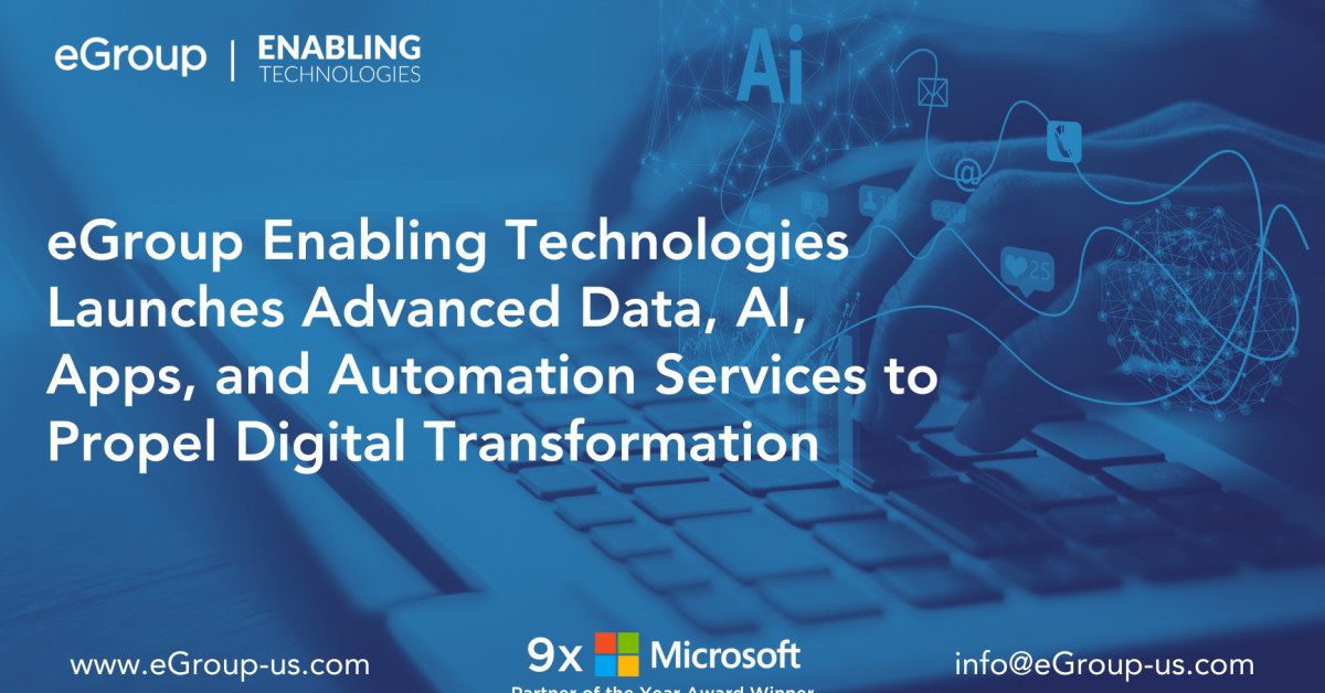 eGroup Enabling Technologies Launches Advanced Data, AI, Apps, and ...