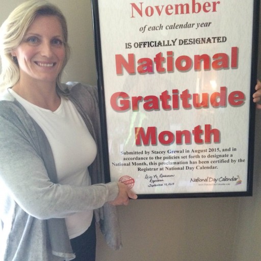 November Officially Declared "National Gratitude Month" for USA and Canada