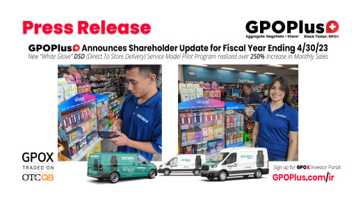 GPOPlus+ Announces Shareholder Update for Fiscal Year Ending 4/30/23