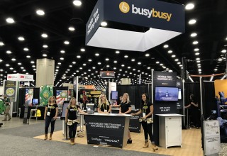 The busybusy Tradeshow Booth