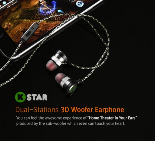 KStar Earphones: Woofer Earphones With Patented Bone Conduction Technology